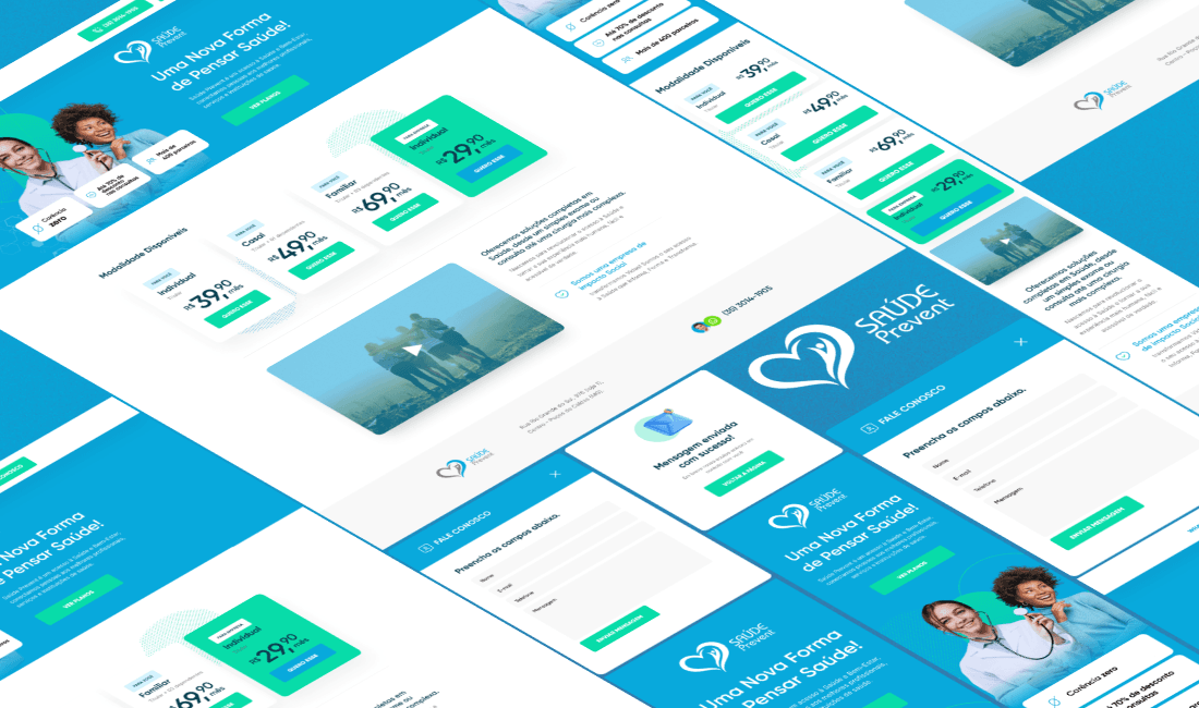 Saúde Prevent - Landing page